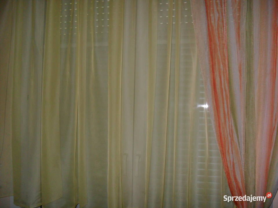 firana gotowa woal żółty 155 x 550 woal Wrocław