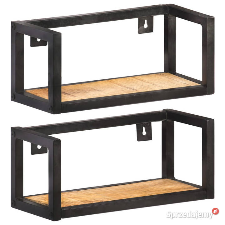 Półki ścienne 2 40 surowe drewno mango WM320667 Warszawa