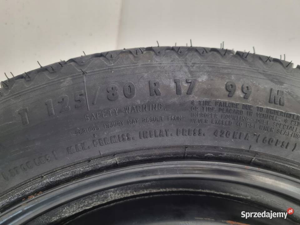 KOŁO DOJAZDOWE BMW E46 dojazdówka 12580 R17 lubelskie Chełm sprzedam