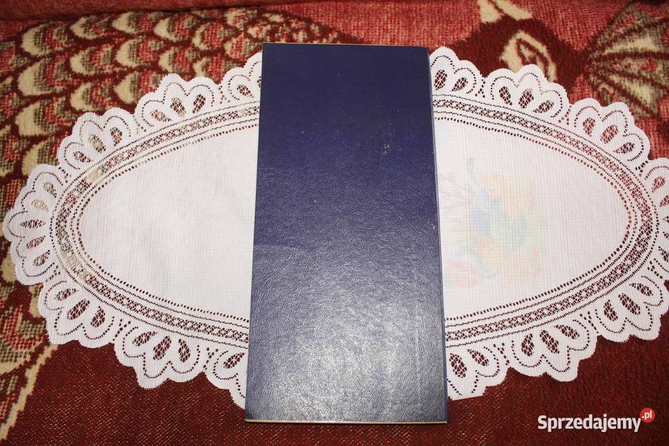 Książka kancelaryjna ze skorowidzem w kratkę PRL śląskie Chorzów