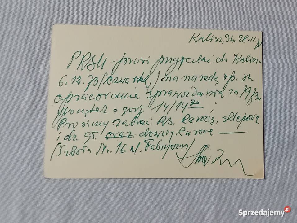 Pocztówka Mikołaj Kopernik PPTiT 1972 r wielkopolskie Koźminek