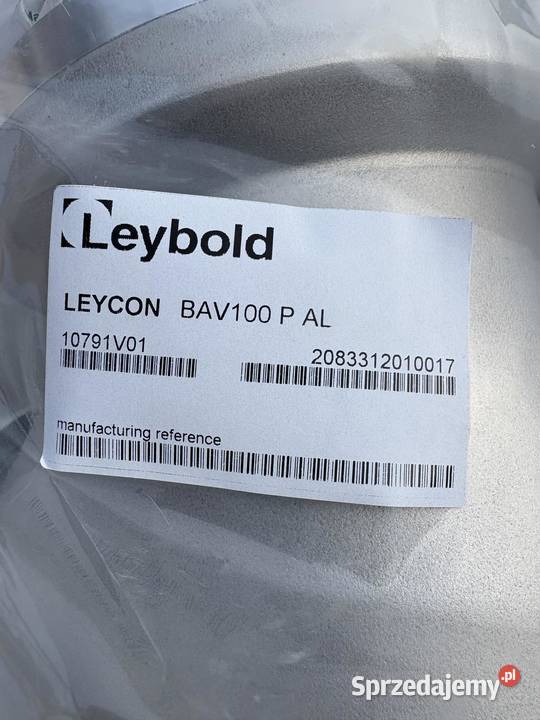 Leybold Leycon BAV 100 P AL Vlave Warszawa sprzedam