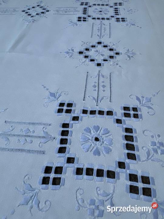 obrus okrągły haftowany rękodzieło Zabrze