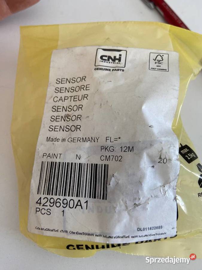 429690A1 Czujnik potencjometr osi przedniej nieuszkodzony Warszawa