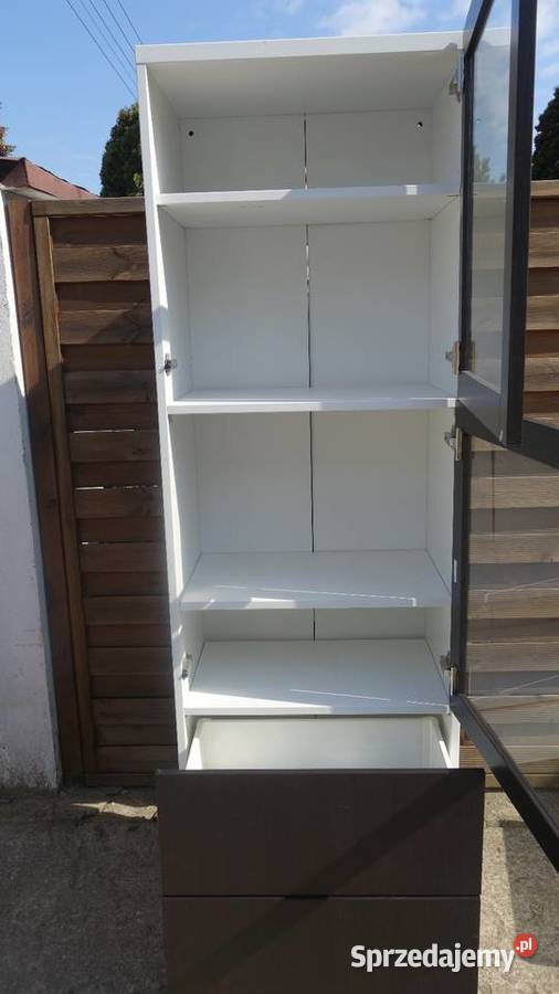 Witryna IKEA Besta szuflady szklane drzwi Warszawa