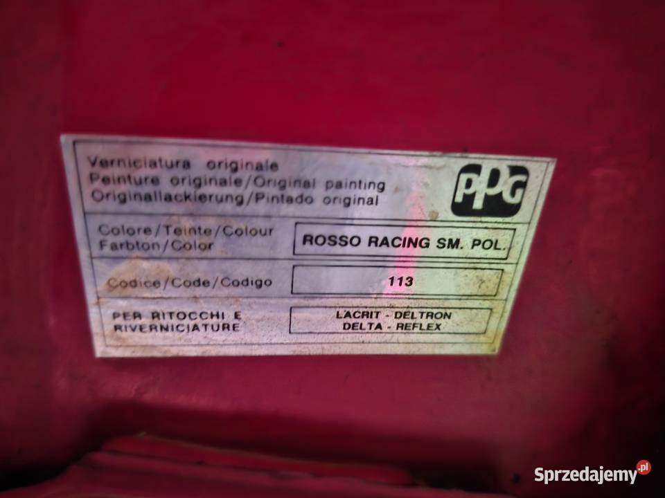 Fiat Uno 900 10 benzyna 1994 kolor Rosso Racing Zamość
