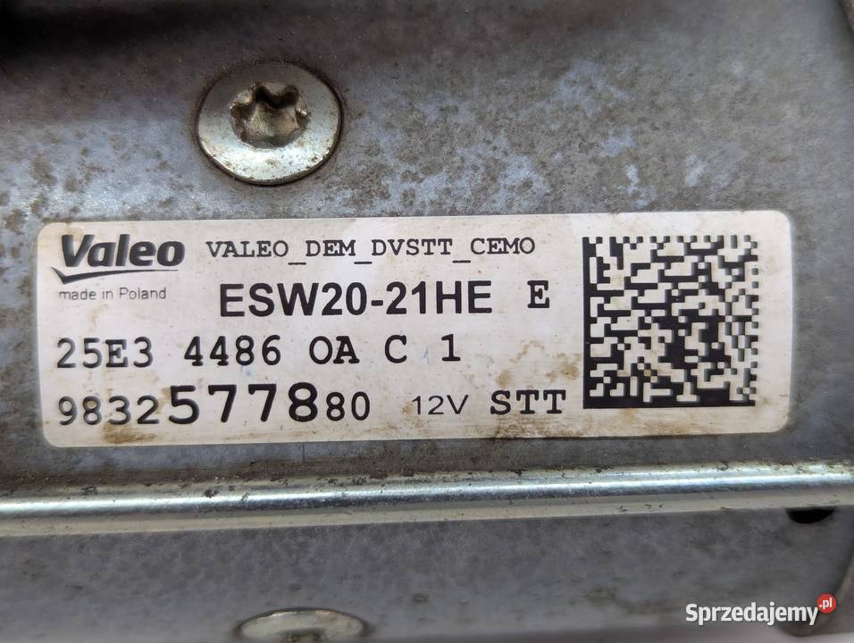 ROZRUSZNIK PEUGEOT 308 T10 9832577880 ESW2021HE podlaskie sprzedam