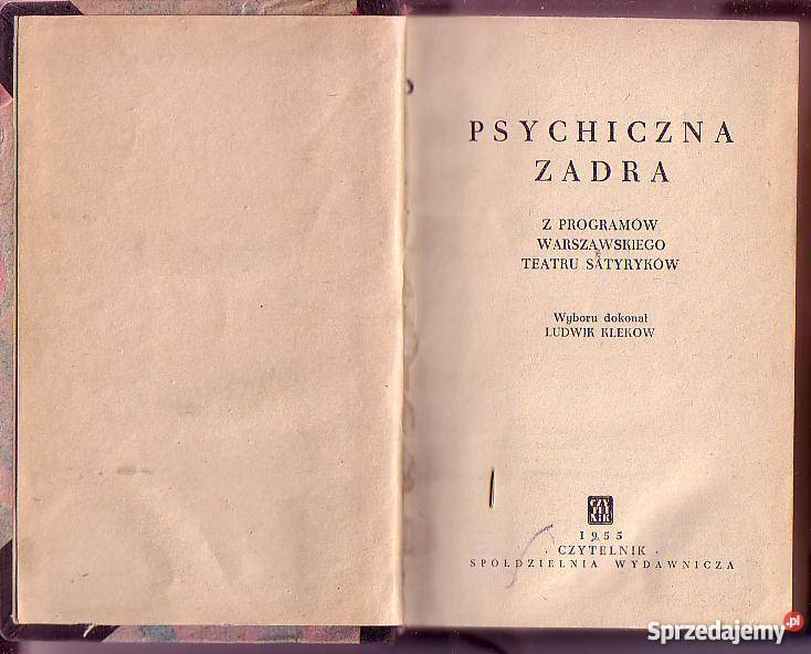 6784 PSYCHICZNA ZADRA Z PROGRAMÓW WARSZAWSKIEGO sprzedam