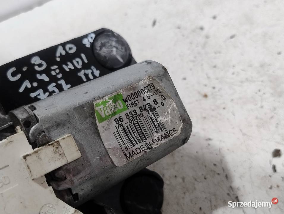 SILNICZEK WYCIERACZKI KLAPY CITROEN C3 II