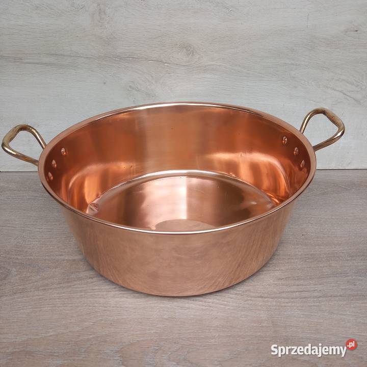 Duża miedziana misa miedziany garnek do powideł Warszawa sprzedam