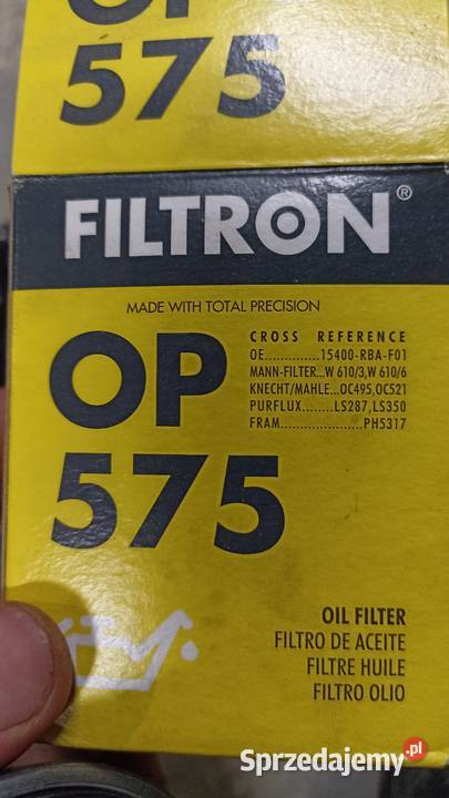 Filtr oleju OP 575 Volvo Opel Mitsubishi Mazda Janowice sprzedam