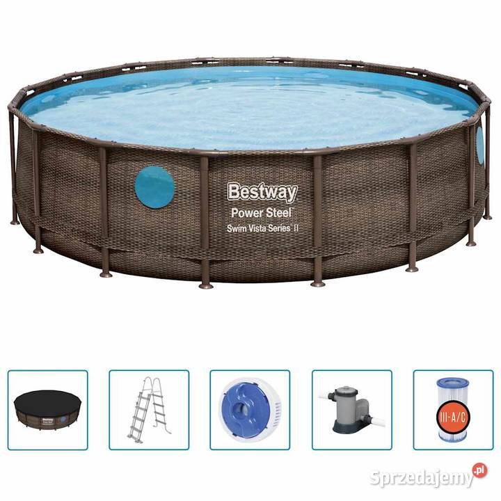 Bestway Basen Power Steel z zestawem mazowieckie Warszawa sprzedam