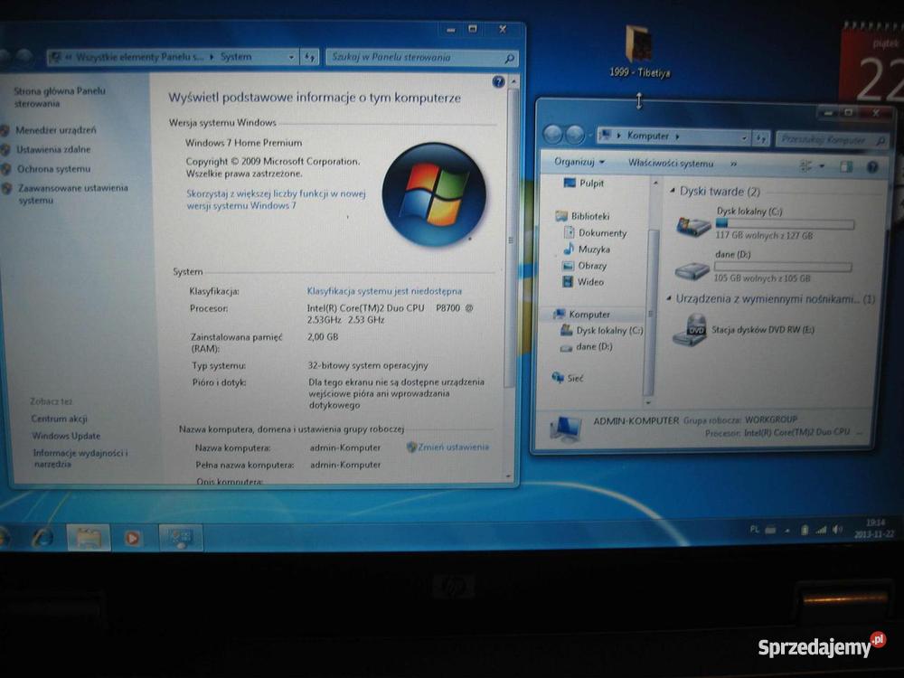 Mocny Laptop HP z Legalnym Win 7 Częstochowa