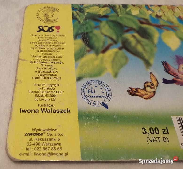 Ptasie radio Julian Tuwim Liwona Książeczki Rok wydania 2004