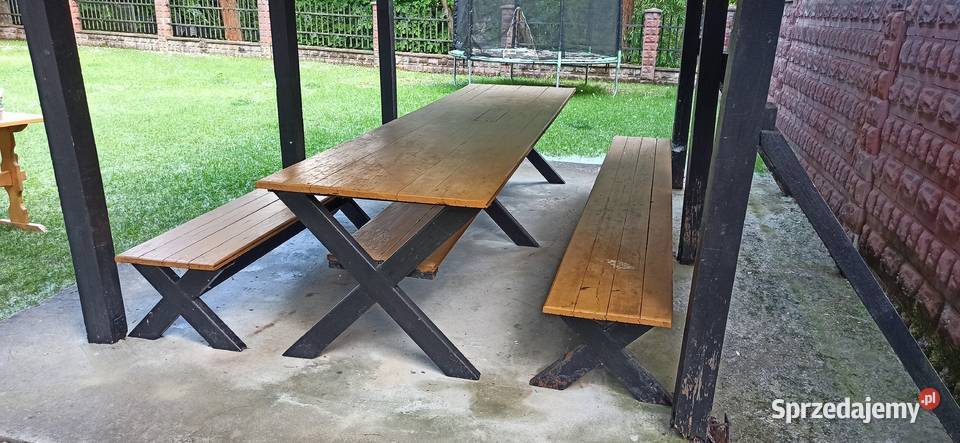 Stół i ławki do altany Meble ogrodowe Meble ogrodowe sprzedam