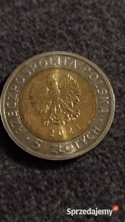 moneta 5 2021 r zamek książąt w Wałbrzychu wielkopolskie Poznań