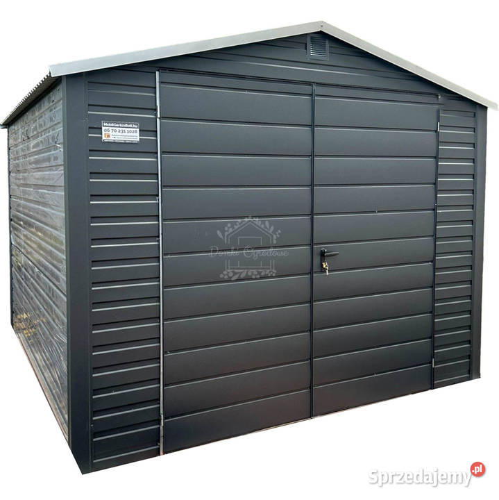 Schowek Domek ogrodowy 3x3m Brama dwuskrzydłowa Gryfice