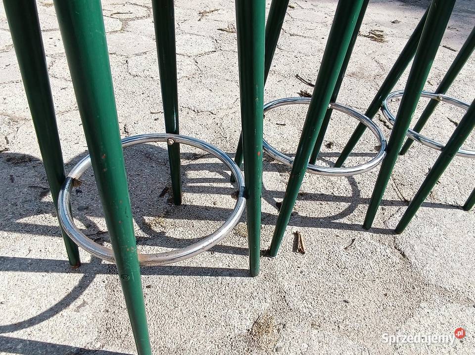 Zestaw trzech stołkówhokerów vintage Zielona Góra