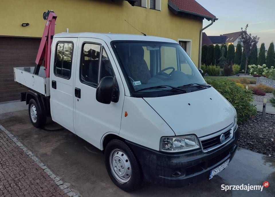 Fiat Ducato Ducato Doka Kiper Gaz LPG Żuraw HDS zachodniopomorskie Stargard sprzedam