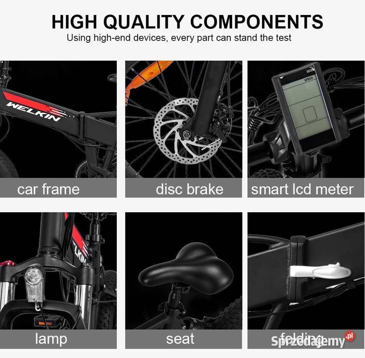 Rower elektryczny WELKIN WKES001 48V 104AH 500W Rowery elektryczne małopolskie Kraków