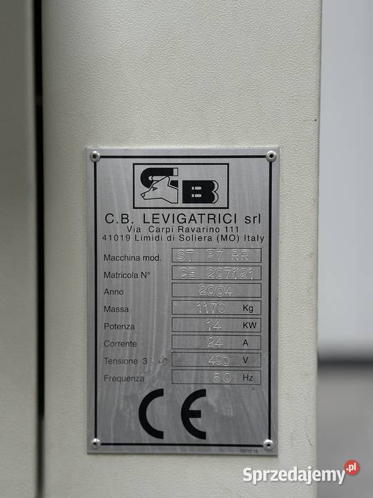 Szlifierka szerokotaśmowa CB ST 970 RR 1512 Łabuńki Pierwsze sprzedam