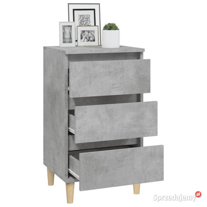 Szafka nocna szarość betonu 40x35x70 WM819664 mazowieckie sprzedam