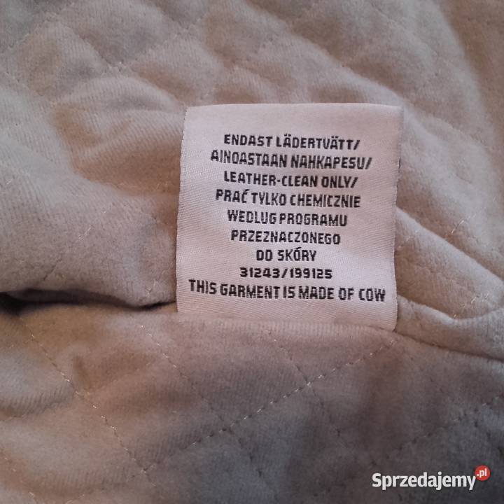 XXL Meska kurtka skorzana przejsciowa brazowa Skóra naturalna  małopolskie Kraków