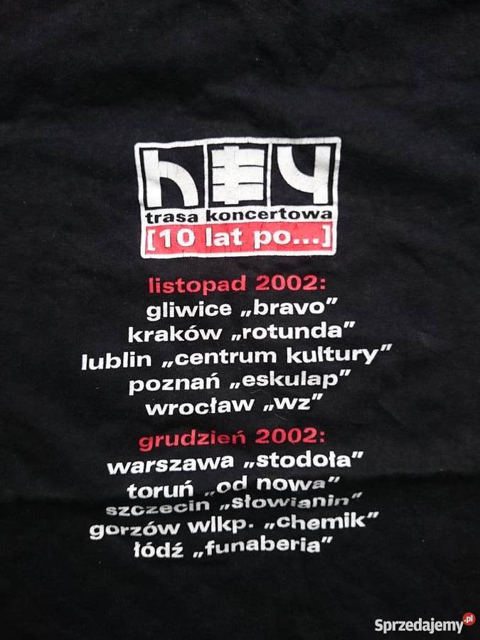 HEY Tshirt koszulka męska z trasy koncertowej Warszawa