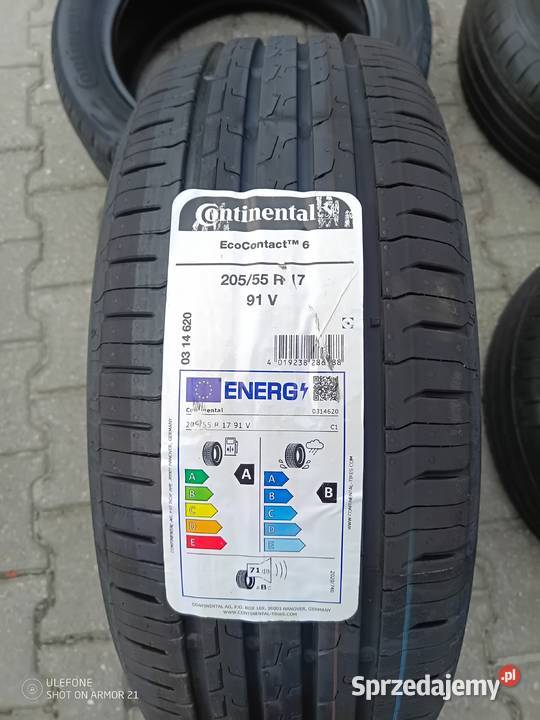 Opony letnie 20555 R17 z 2025rContinental