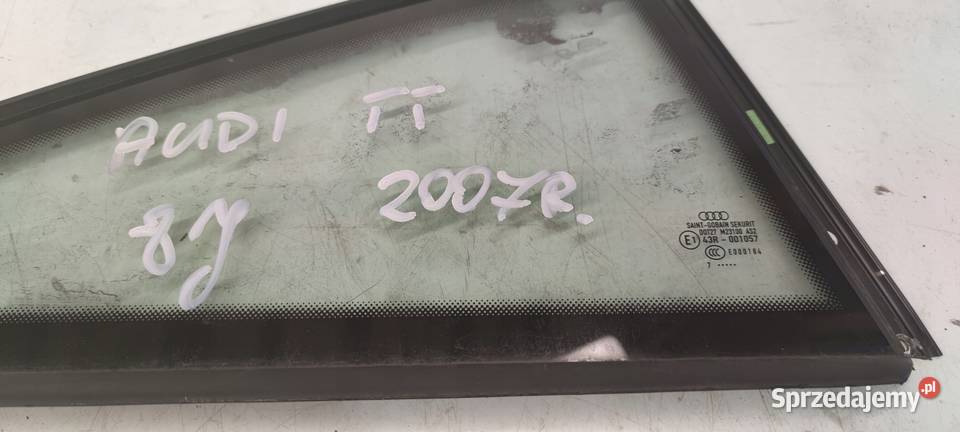 SZYBA KAROSERYJNA PRAWY TYŁ AUDI TT 8J 2007R Przystajń