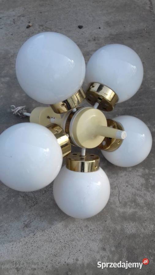 retro lampa wiszaca Kamenicky Senov z 72 roku Lubań