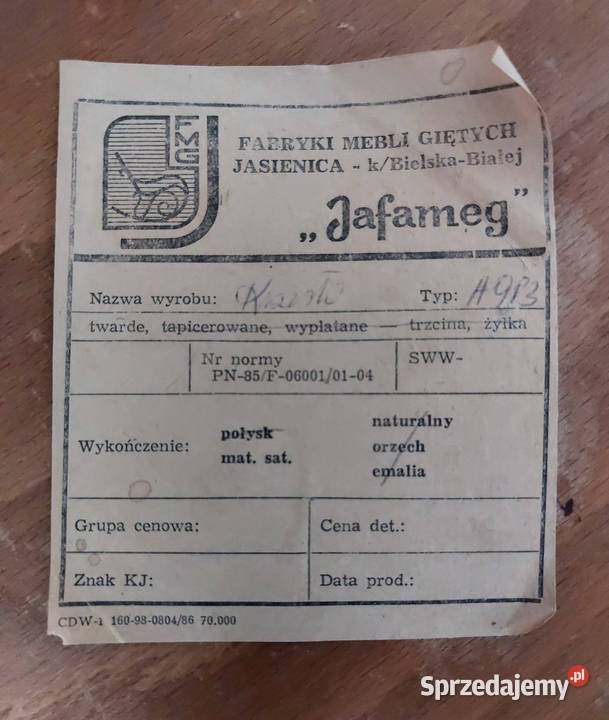 Krzesła Jafameg Jasienica 6 Krzesła Dąbrowa Górnicza sprzedam