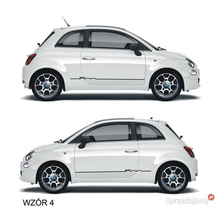 Fiat 500 Abarth Naklejki Pasy boczne Tuning 4 Kraków