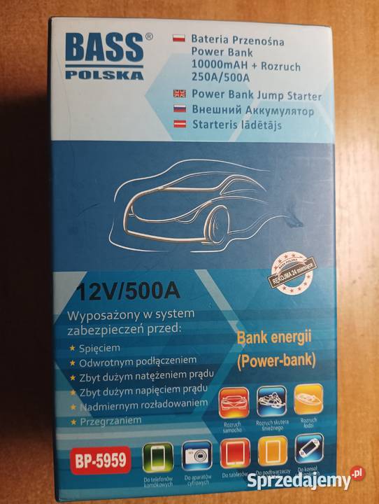 Urządzenie rozruchowe z pawerbankiem Bass