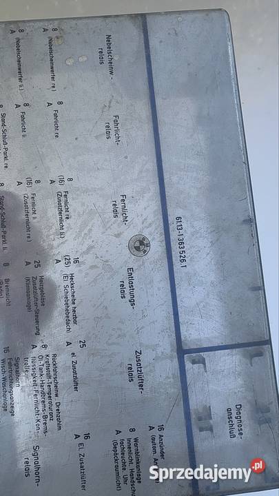 Pokrywka skrzynki bezpieczników BMW e21 osobowe Jastrzębie-Zdrój