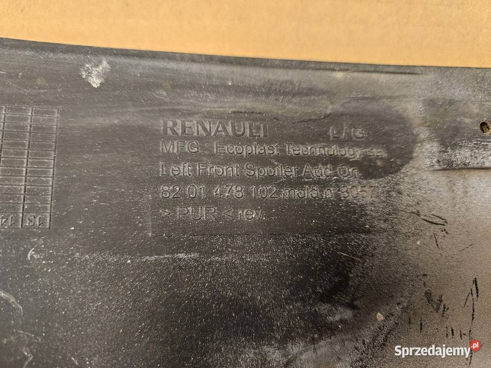 DACIA LODGY RAMKA HALOGENU LEWA PRZÓD 8201478102 wielkopolskie Międzychód
