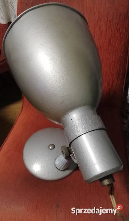 Kolekcjonerska lampa biurowa z PRLu Kraków