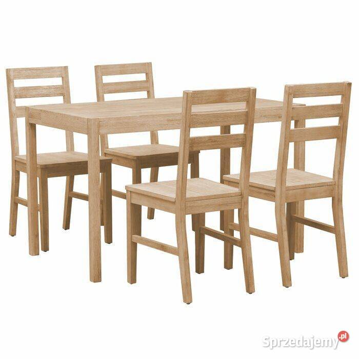 Zestaw do jadalni Carli z 4 krzesłami lite Zamość