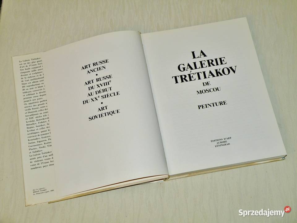 La Galerie Tretiakov de Moscou Aurore Leningrad kujawsko-pomorskie Bydgoszcz sprzedam