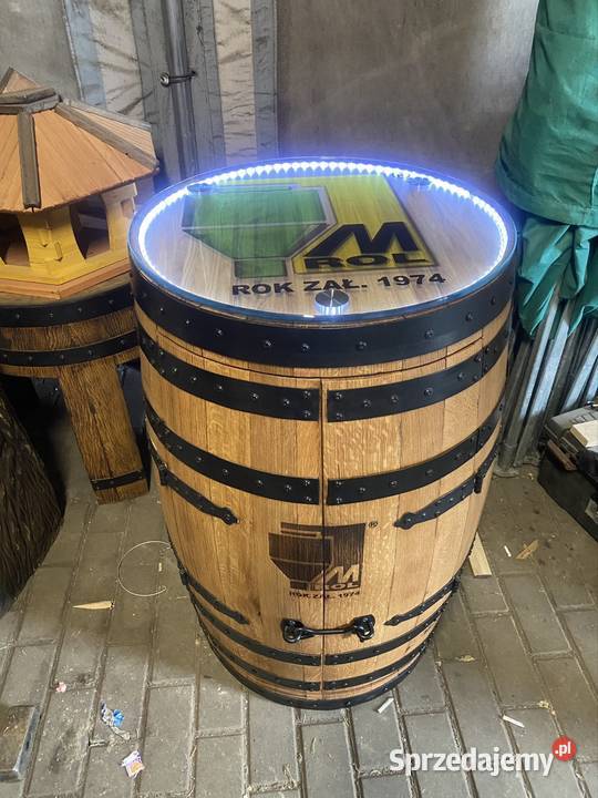 Dębowe beczki whisky mokre Ołobok