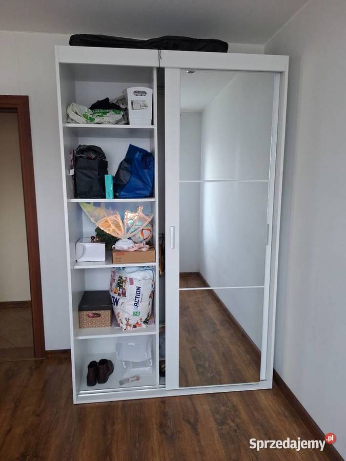 Szafa przesuwna 140 x 225 x 60 FINSE Szafy i garderoby dolnośląskie Osiek