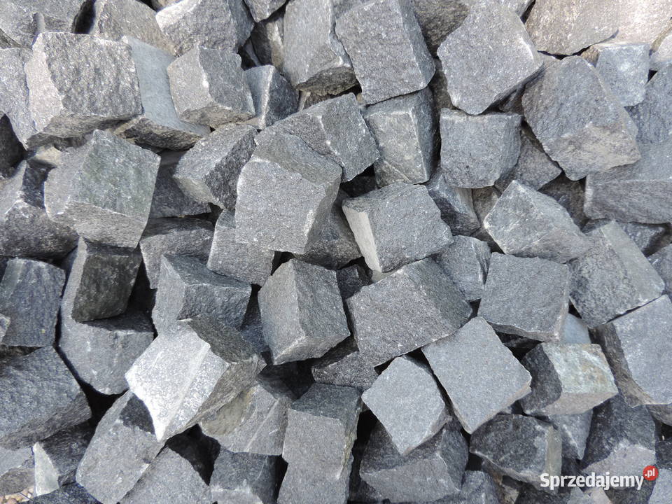 Czarna Kostka granitowa Szwed 79 kamień czarny Oświęcim