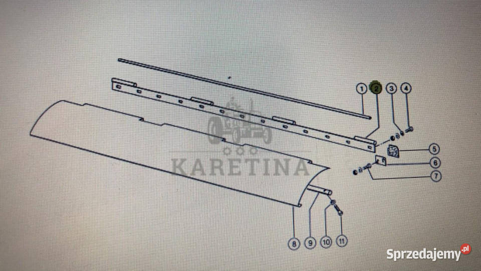 Oryginalna Listwa Do Claas Mega 370360 845 00 wielkopolskie Jastrzębniki
