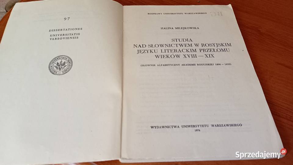 Studia słownictwem w rosyjskim języku literackim