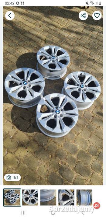 Felgi aluminiowe BMW z czujnikami ciśnienia 75 x Rok produkcji 2020 Radom