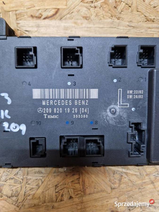 Mercedes CLK W209 Moduł sterownik drzwi lewy Kopacz sprzedam