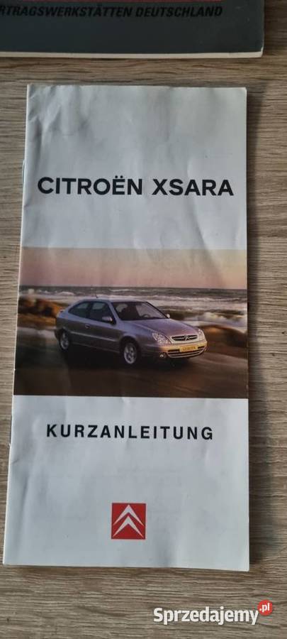 ZESTAW Instrukcja obsługi Citroen Xsara II J Bydgoszcz