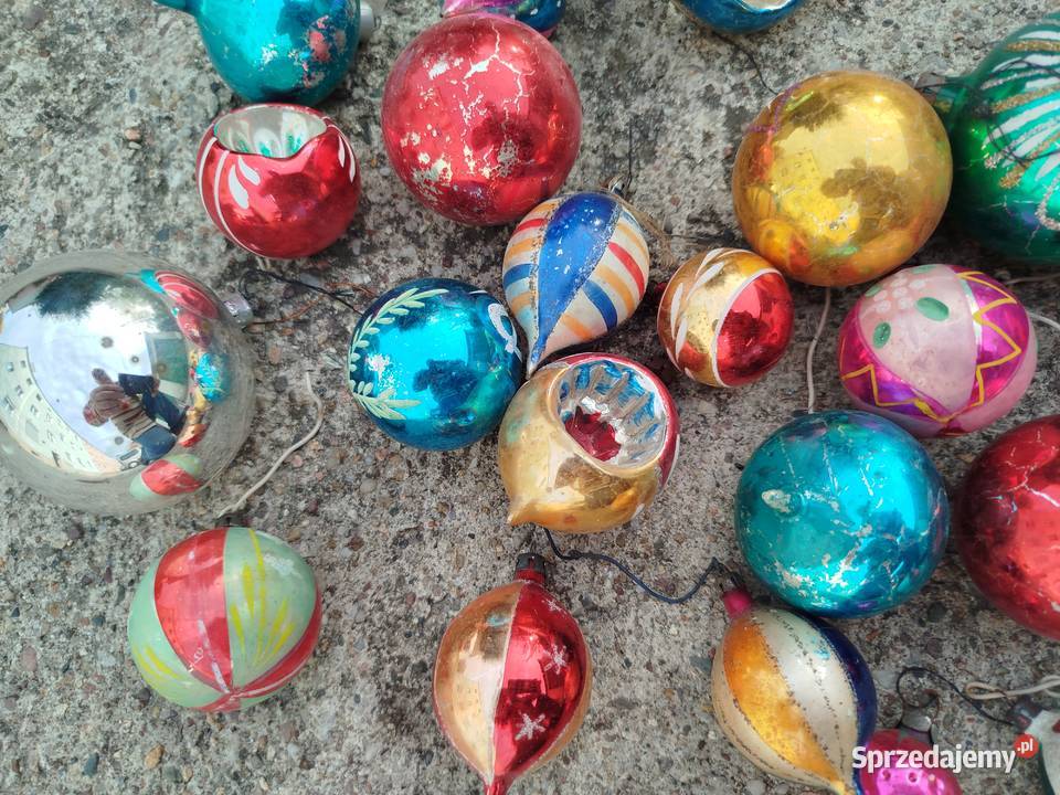 Bombki choinkowe z lat PRL 25 sztuk Opole