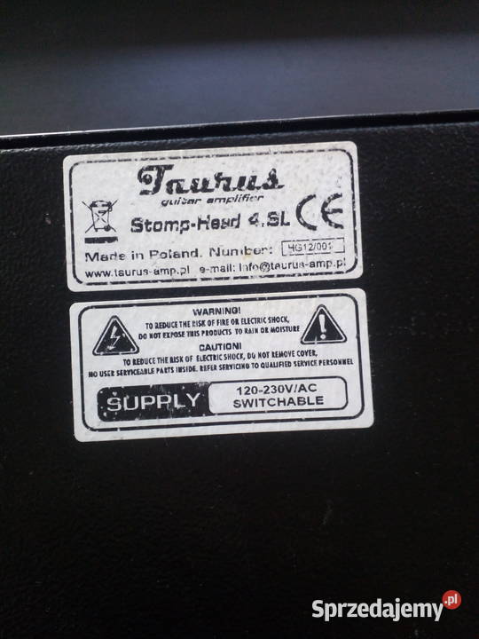 Wzmacniacz gitarowy Taurus High Gain 4 Wieliczka sprzedam