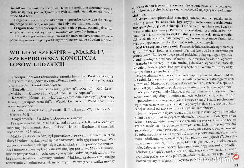 Ściąga z języka polskiego szkół średnich Chełm